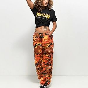 Zumiez orange camo pants